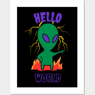 HELLO WORLD Posters and Art